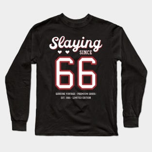 54th Birthday Gift Slaying Since 1966 Long Sleeve T-Shirt